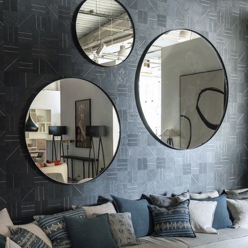 Specchio a muro - Hole - PH Collection - contemporaneo / rotondo / in acciaio