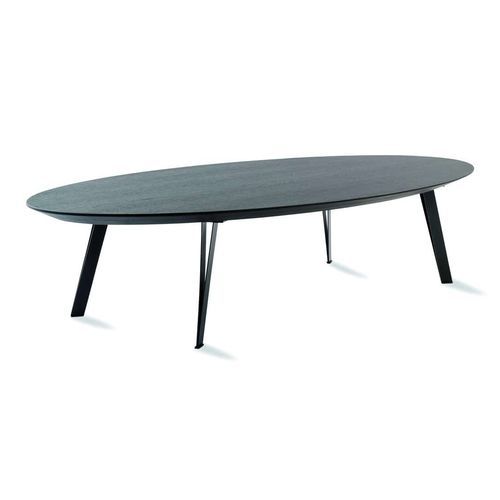 Tavolino basso contemporaneo - Wally - PH Collection - in legno / in ceramica / con supporto in acciaio