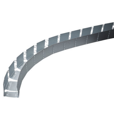 Profilo in acciaio galvanizzato - GYPFRAME 72 EDCL 80 - British Gypsum Limited  - a U / per muri curvi / per soffitto