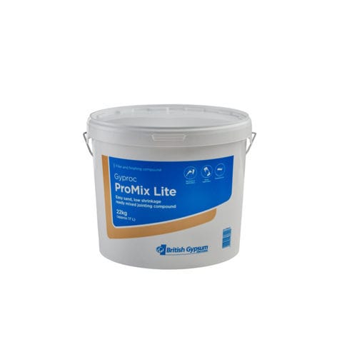 Malta di rasatura - GYPROC PROMIX LITE - British Gypsum Limited  - di giunzione / per isolamento a cappotto / per cemento
