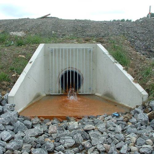 Muro di testa in cemento armato - SPILLWAY OUTFALL - CPM Group Ltd  - prefabbricato