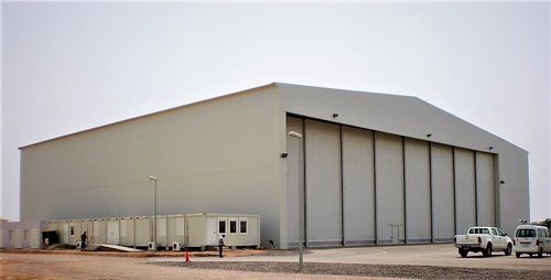 Edificio prefabbricato - AIRCRAFT HANGAR - DORCE Prefabricated Building & Construction Industry Trade Inc.  - modulare / in acciaio / su ossatura metallica