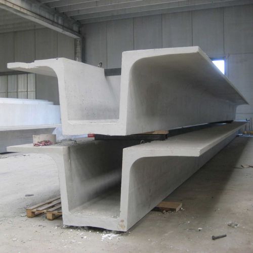 Trave in calcestruzzo prefabbricato - EBAWE Anlagentechnik GmbH  - a sezione simmetrica / a I / a doppia T