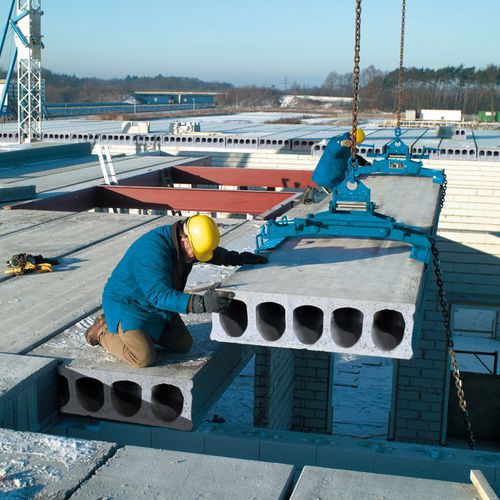 Lastra per solaio in cemento precompresso - EBAWE Anlagentechnik GmbH  - per soffitto / per tetti / alveolata