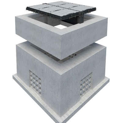 Chiusino in calcestruzzo - PRECAST - Elkington Gatic  - rettangolare