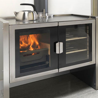 Stufa a legna - RAZEN - Firebelly Stoves  - 5 kW...10 kW / contemporanea / in metallo