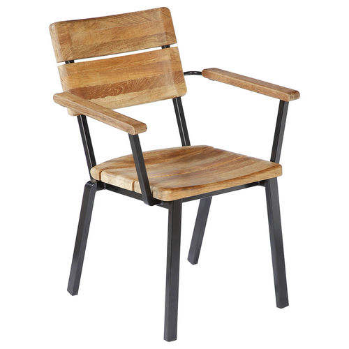 Sedia da pranzo contemporanea - Titan  - Barlow Tyrie - da esterno / in teak / con supporto in alluminio