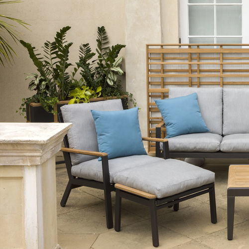 Poltrona contemporanea - Aura  - Barlow Tyrie - in Sunbrella® / in teak / in alluminio