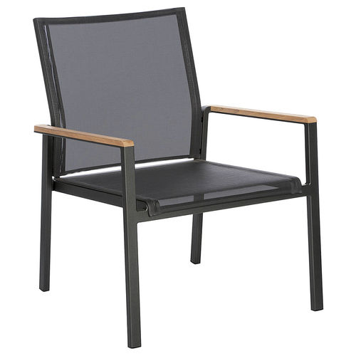 Poltrona club contemporanea - Aura - Barlow Tyrie - in Textilene® / in teak / in alluminio