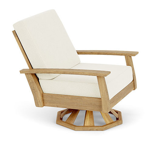 Poltrona contemporanea - Haven  - Barlow Tyrie - in Sunbrella® / in teak / reclinabile