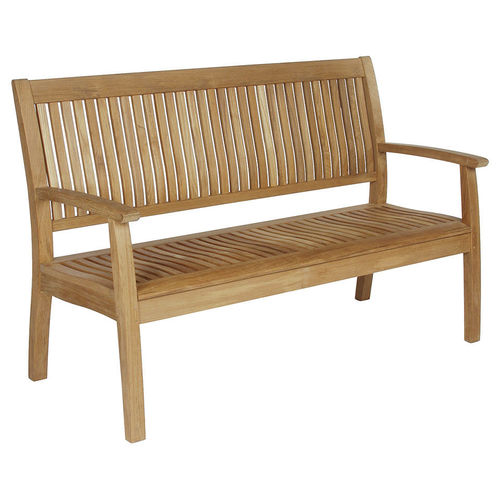 Panca da giardino contemporanea - Monaco  - Barlow Tyrie - in teak / con schienale / con braccioli