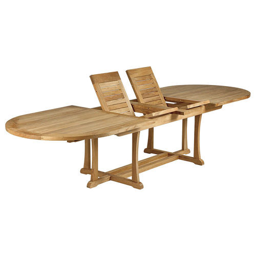 Tavolo da pranzo classico - Stirling  - Barlow Tyrie - in teak / con supporto in teak / ovale