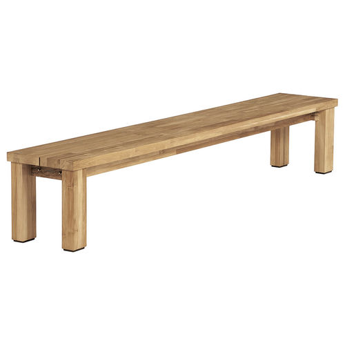 Panca contemporanea - Titan  - Barlow Tyrie - in teak / senza schienale / senza braccioli