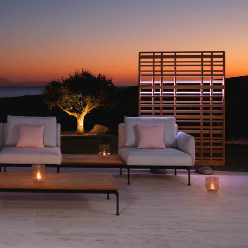 Paravento contemporaneo - Woodland  - Barlow Tyrie - in teak / da esterno / 1 pannello