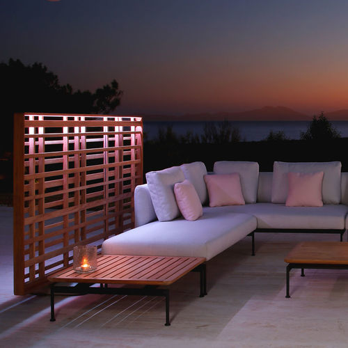 Paravento contemporaneo - Woodland  - Barlow Tyrie - in teak / da esterno / 1 pannello
