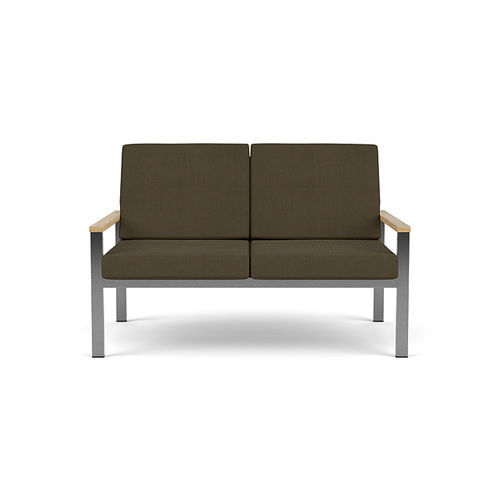Divano contemporaneo - Equinox - Barlow Tyrie - da esterno / in Sunbrella® / con braccioli