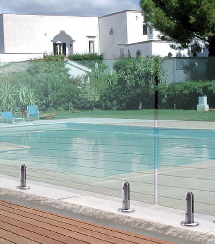 Morsetto per vetro in acciaio inossidabile - FOR GROUND ARCHOR - AALCO METALS LIMITED - per pannelli