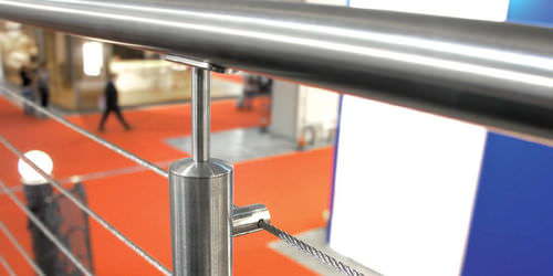Ringhiera in metallo - ROPE - AALCO METALS LIMITED - in cavi di acciaio / da interno / per scala