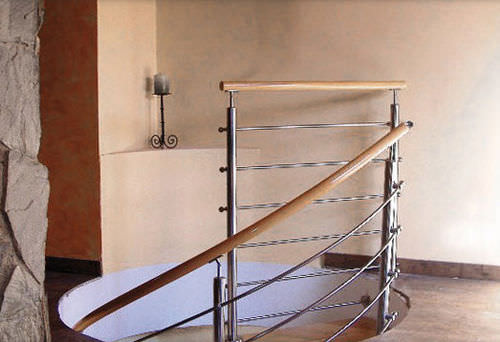 Corrimano in legno - AALCO METALS LIMITED - in acciaio inossidabile