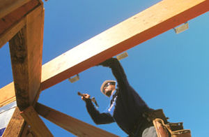 Trave in legno microlamellare - SOLIDSTART® LVL  - LP Building Products (Louisiana-Pacific Corp.)  - a sezione rettangolare