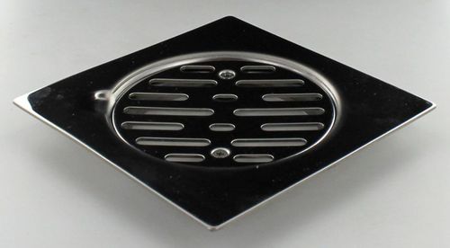 Piletta in acciaio inossidabile - SGG4 - Marley Plumbing & Drainage  - per terrazza / con griglia / quadrata