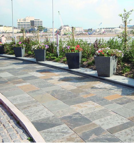 Piastrella in gres - GWRHYD - Marshalls plc  - a rilievo / da esterno / per pavimento