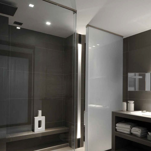 Faretto da incasso a soffitto - DOWN IN-LINE 76 SINGLE - KREON - LED / quadrato / IP20