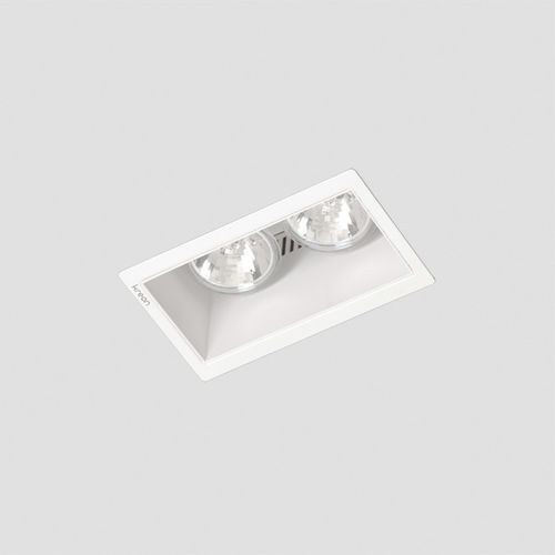 Downlight da incasso - DOWN 55 DOUBLE - KREON - alogeno / rettangolare / IP20