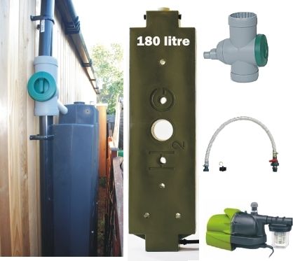 Serbatoio di recupero acque meteoriche - HOG-180-GK - RainWater Harvesting - fuori terra
