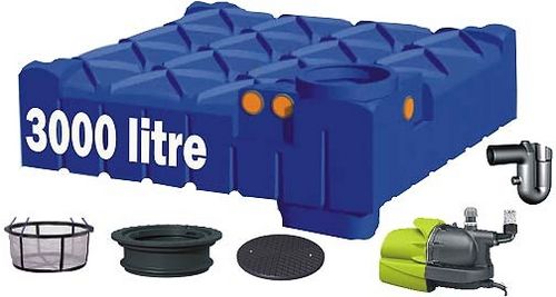 Serbatoio di recupero acque meteoriche - RWH-3099FL-GUK1 - RainWater Harvesting - interrato