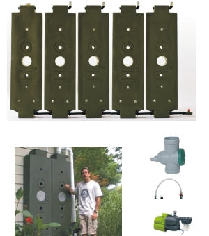 Serbatoio di recupero acque meteoriche - HOG-900-GK - RainWater Harvesting - fuori terra
