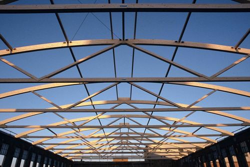 Trave in legno lamellare - FREESPAN TRUSS - Wiehag - a sezione rettangolare / tralicciata