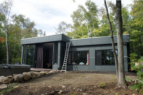 Casa ecologica - LAURENTIDES - Faberca - modulare / contemporanea / a due piani