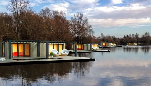Casa prefabbricata - 40 LONG STUDIO - Bauhu International - flottante / rimorchiabile / ecologica