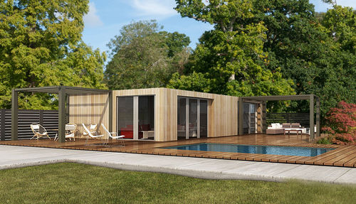 Casa prefabbricata - 80 - Bauhu International - rimorchiabile / ecologica / a risparmio energetico