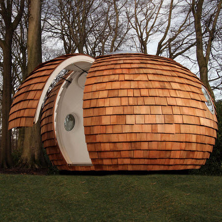 Micro-casa prefabbricata - FATPOD - archipod - design / in materiale composito / ecologica
