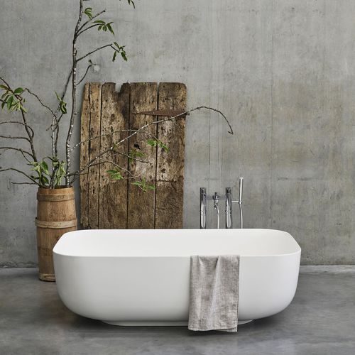 Vasca da bagno da appoggio - DUO - Clearwater Baths - in composito / bianca