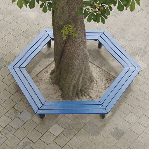 Panca per spazi pubblici contemporanea - TIMBERSTYLE - VelopA - in legno / con schienale / FSC