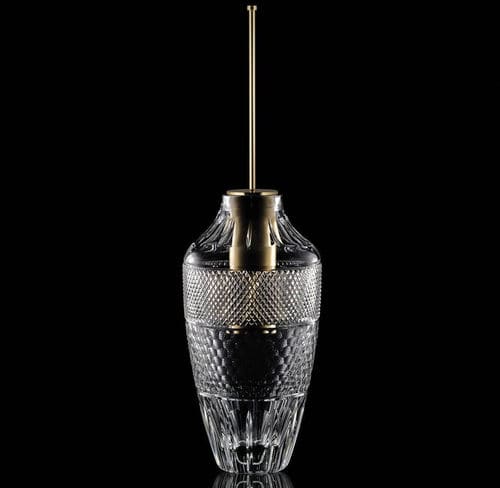 Scopino per WC in cromo - OPERA CRYSTAL - GLASS DESIGN Srl - in cristallo / da pavimento