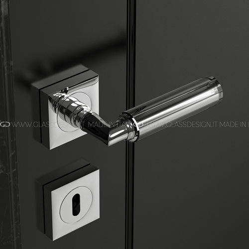 Maniglia per porta - Kikka Krystal Home - GLASS DESIGN Srl - in ottone / in cristallo / contemporanea