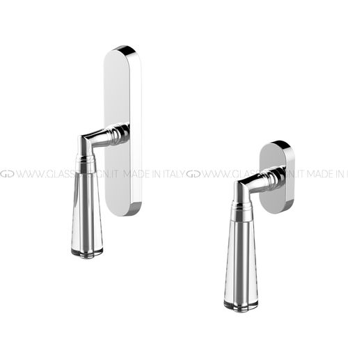 Maniglia da finestra - Elka Liscia - GLASS DESIGN Srl - in ottone / in cristallo / contemporanea