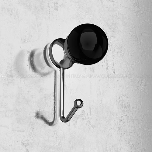 Appendiabiti da parete contemporaneo - Sfera - P707 - GLASS DESIGN Srl - in metallo / in vetro / individuale