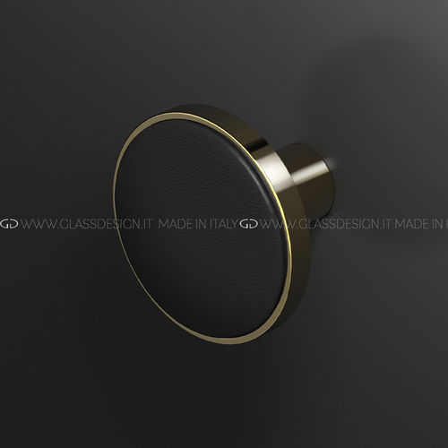 Appendiabiti da parete contemporaneo - Leather - GLASS DESIGN Srl - in metallo / in pelle / individuale