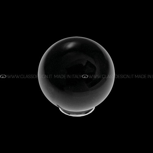 Pomello per mobile contemporaneo - Sfera P907 - GLASS DESIGN Srl - in ottone / in cristallo