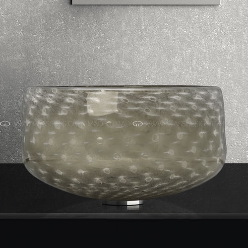 Lavabo da appoggio - Ottico Murano - GLASS DESIGN Srl - in vetro di Murano / personalizzabile / fatto a mano