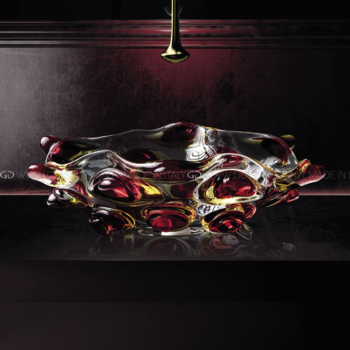 Lavabo da appoggio - Arte Murano Tre - GLASS DESIGN Srl - in vetro di Murano / personalizzabile / fatto a mano