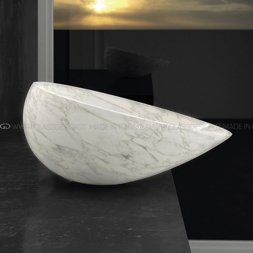 Lavabo da appoggio - Air - GLASS DESIGN Srl - in marmo / personalizzabile / fatto a mano