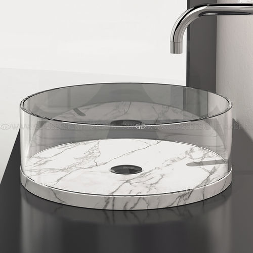 Lavabo da appoggio - Xtreme Small - GLASS DESIGN Srl - in marmo / in marmo di Carrara / in graniglia di marmo