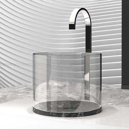 Lavabo da appoggio - Xtreme Medium - GLASS DESIGN Srl - in marmo / in marmo di Carrara / in graniglia di marmo