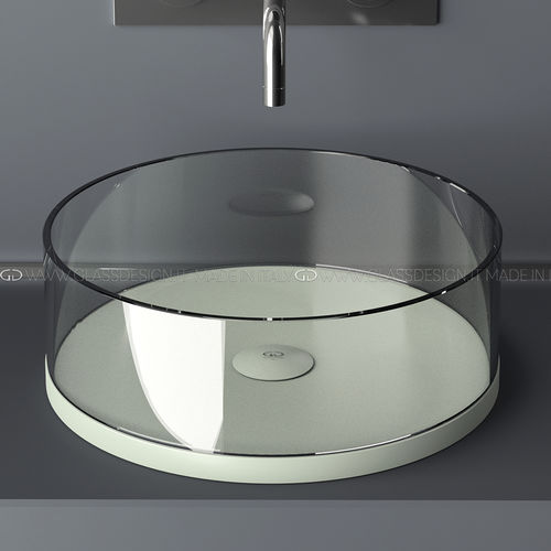 Lavabo da appoggio - XTREME SMALL/MEDIUM - GLASS DESIGN Srl - in vetro / rotondo / senza foro